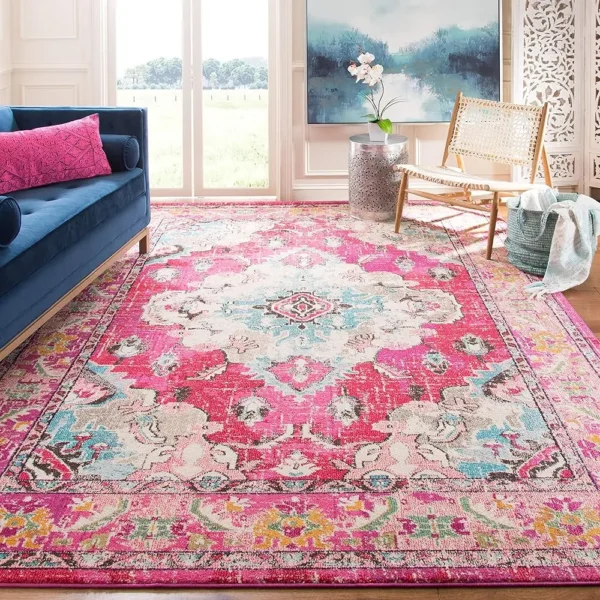 Monaco Collection Area Rug - 8' X 10', Pink