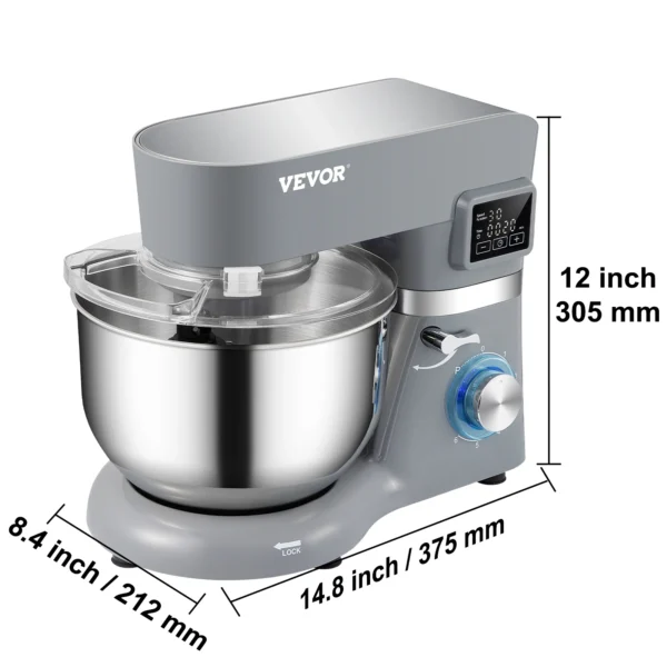 5.8 Qt Stainless Steel  Electric Dough Mixer