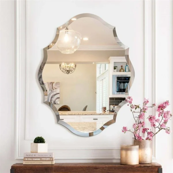 2 Sizes Antique  Oval Wall Mirror