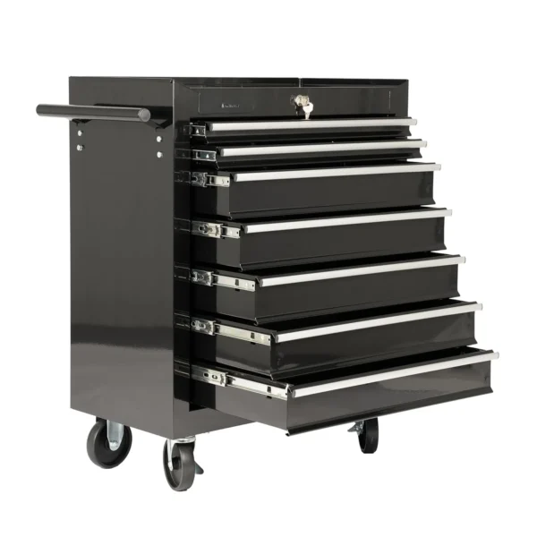 Heavy-Duty Rolling Cabinet with Lock for Workshop