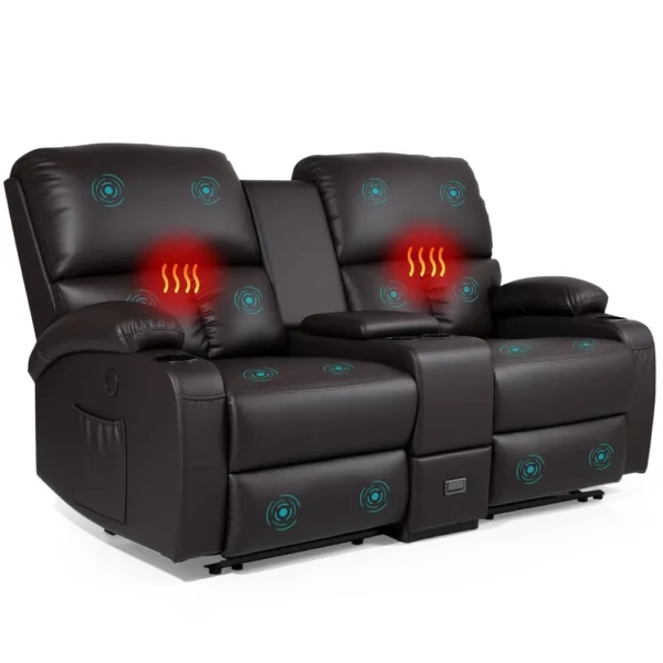 Home Theater Recliner Sofa with Massage And Heat