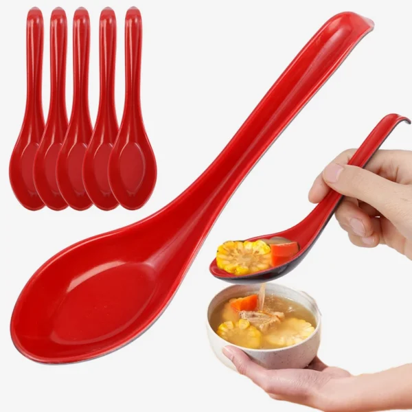 1/5/10pcs  Porcelain Spoons Japanese Rice Spoon